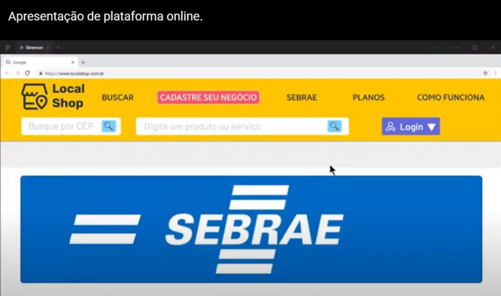 Apresentação de plataforma online.