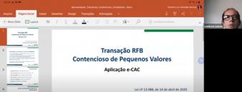 Palestra sobre Transação Tributária.