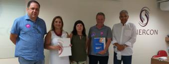 Visita à Sinercon do candidato a PJF Wilson Rezato